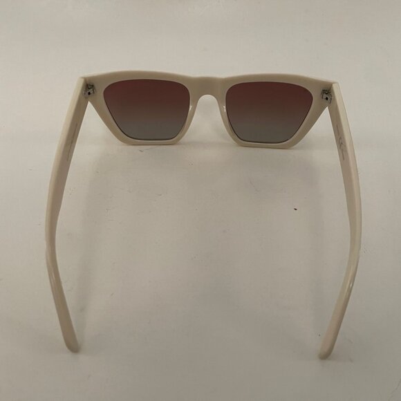 Cream White Oversized Square Sunglasses - Picture 6 of 12